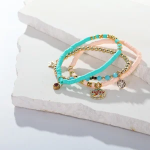 Lucky Charm Stack Bracelet Set
