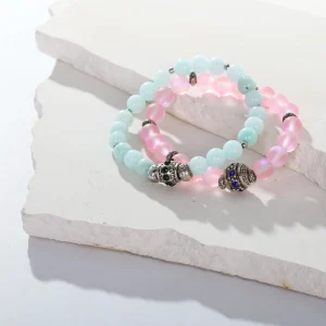 Blush Aura Bracelet Set