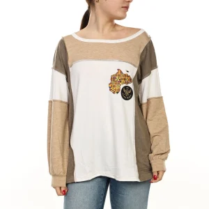 Mosaic Drift Panel Sweater