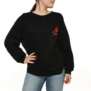 Noir Bloom Stitch Sweater