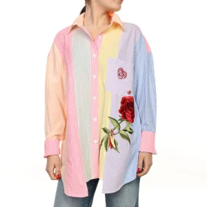 Candy Stripe Bloom Shirt